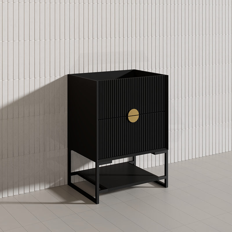 600mm Kingo Freestanding Plywood Vanity Linear Surface Single Bowl Cabinet ONLY for Bathroom Matt White/Black Available