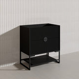 750mm Kingo Freestanding Plywood Vanity Linear Surface Single Bowl Cabinet ONLY for Bathroom Matt White/Black Available