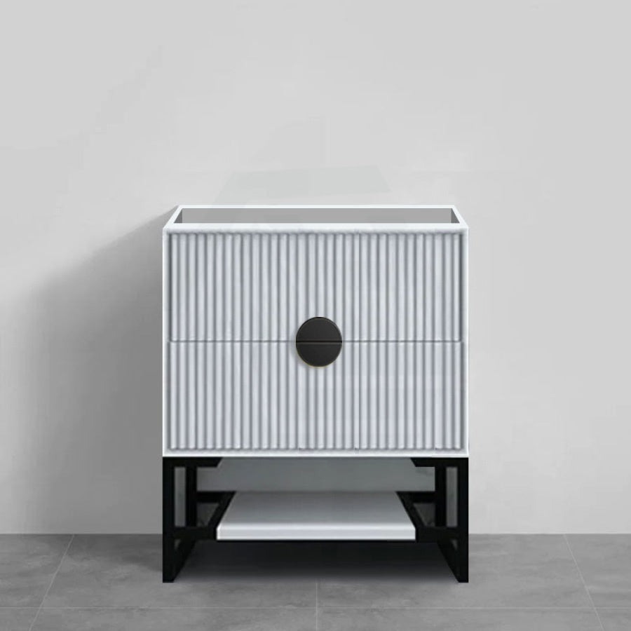 750mm Kingo Freestanding Plywood Vanity Linear Surface Single Bowl Cabinet ONLY for Bathroom Matt White/Black Available
