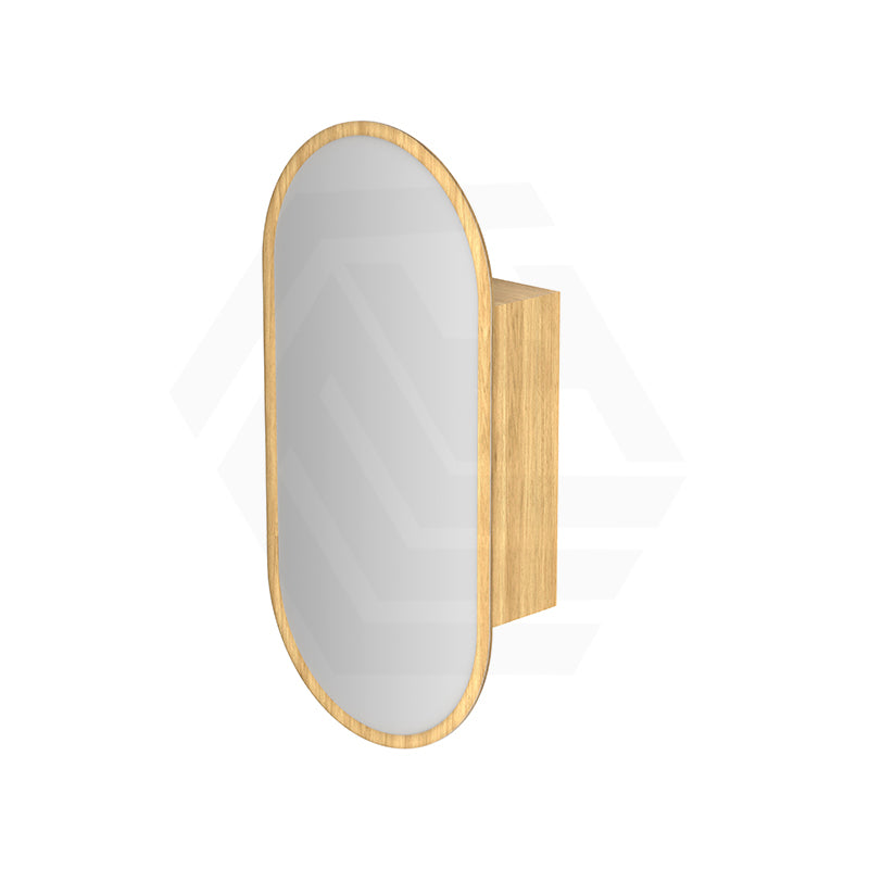 Metro 450x900mm Oval Plywood Wall Hung Shaving Cabinet Variant Colour Available
