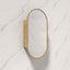 Metro 450x900mm Oval Plywood Wall Hung Shaving Cabinet Variant Colour Available