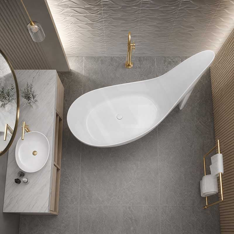MILA High Heel Bathtub Freestanding Acrylic Bathtub NO Overflow 2000x800x1550mm - Gloss White