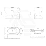 1300/1400/1485/1680mm Left / Right Corner Bathtub Acrylic Gloss / Matt White Overflow Available