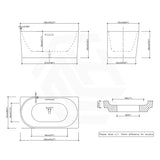 1300/1400/1485/1680mm Left / Right Corner Bathtub Acrylic Gloss / Matt White Overflow Available