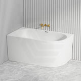 1300/1400/1485/1680mm Left / Right Corner Bathtub Acrylic Gloss / Matt White Overflow Available