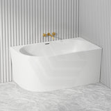 1300/1400/1485/1680mm Left / Right Corner Bathtub Acrylic Gloss / Matt White Overflow Available