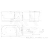 1300/1400/1485/1680mm Left / Right Corner Bathtub Acrylic Gloss / Matt White Overflow Available