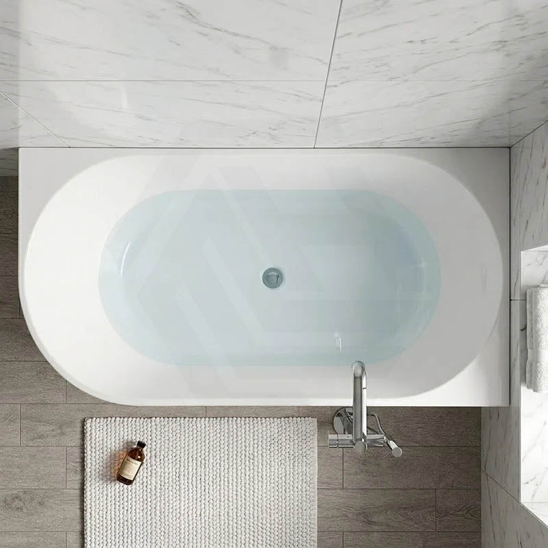 Nerida Right Corner Bathtub Acrylic NO Overflow 1680mm - Gloss White