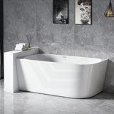1300/1400/1485/1680mm Left / Right Corner Bathtub Acrylic Gloss / Matt White Overflow Available