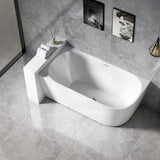 1300/1400/1485/1680mm Left / Right Corner Bathtub Acrylic Gloss / Matt White Overflow Available