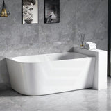 1300/1400/1485/1680mm Left / Right Corner Bathtub Acrylic Gloss / Matt White Overflow Available