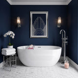 Moah Oval Freestanding Bathtub Acrylic Overflow 1300/1400/1500/1690mm - Variant Colour Available
