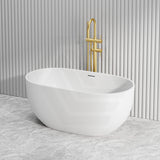 Moah Oval Freestanding Bathtub Acrylic Overflow 1300/1400/1500/1690mm - Variant Colour Available