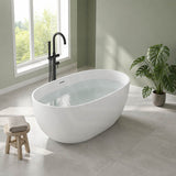 Moah Oval Freestanding Bathtub Acrylic Overflow 1300/1400/1500/1690mm - Variant Colour Available