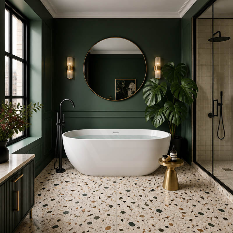 Moah Oval Freestanding Bathtub Acrylic Overflow 1300/1400/1500/1690mm - Variant Colour Available