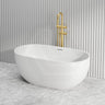 1300/1400/1530/1690mm Moah Oval Freestanding Bathtub Acrylic Overflow & Variant Colour Available
