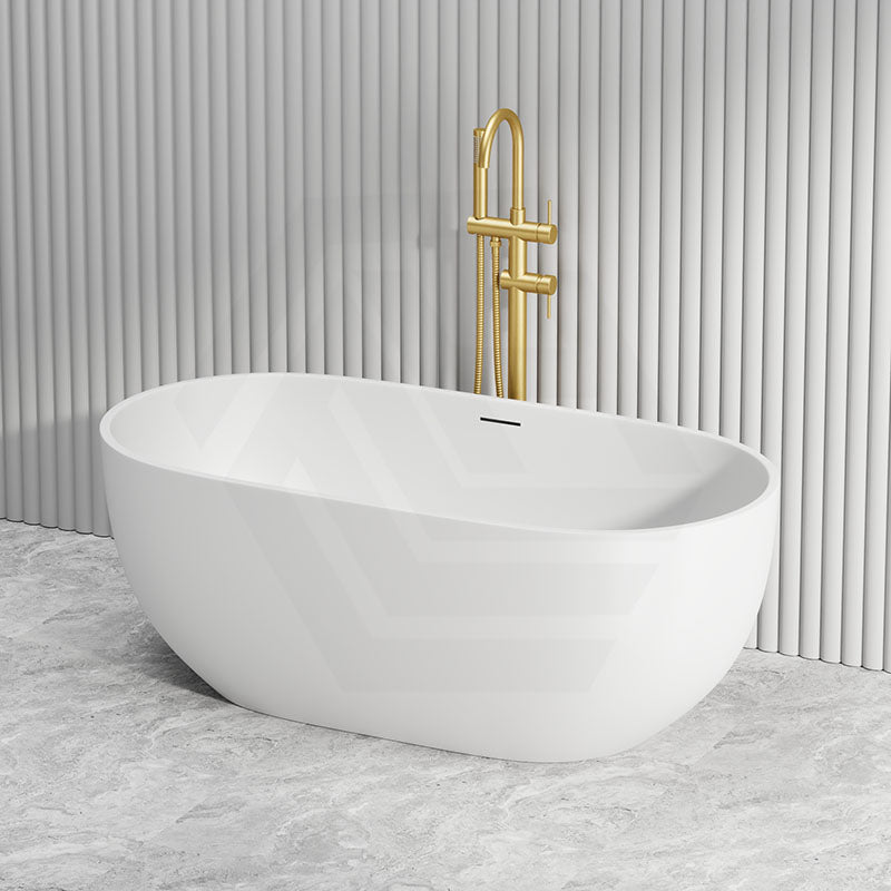 1300/1400/1530/1690mm Moah Oval Freestanding Bathtub Acrylic Overflow & Variant Colour Available