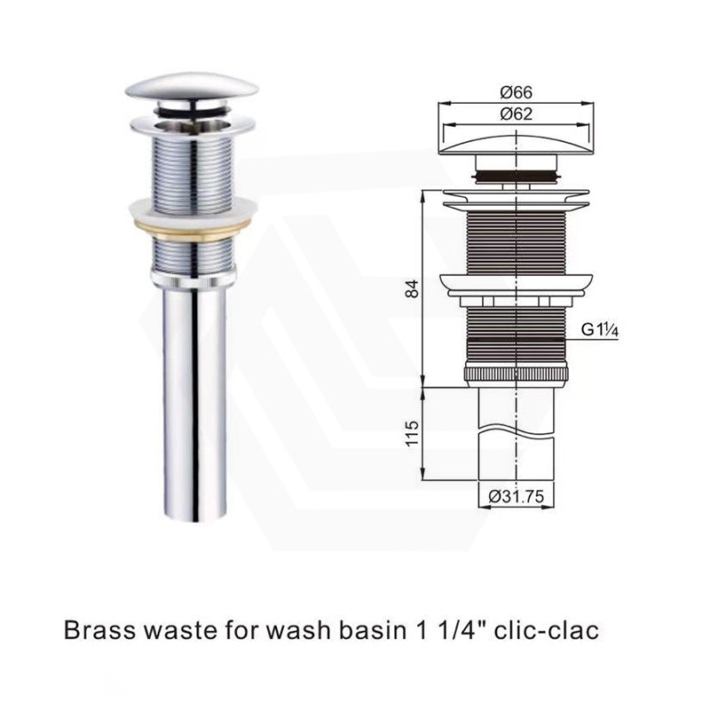 32/40mm Basin Pop Up Waste
