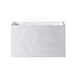 1000/1100mm Rectangular Gloss White Japanese Soaking Multi-Fit Corner Back to Wall Freestanding Bathtub NO Overflow