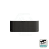 RIO 600-1800mm Bathroom Linear Surface Vanity Wall Hung Single/Double Bowl Plywood Black Cabinet ONLY & Stone Top Available