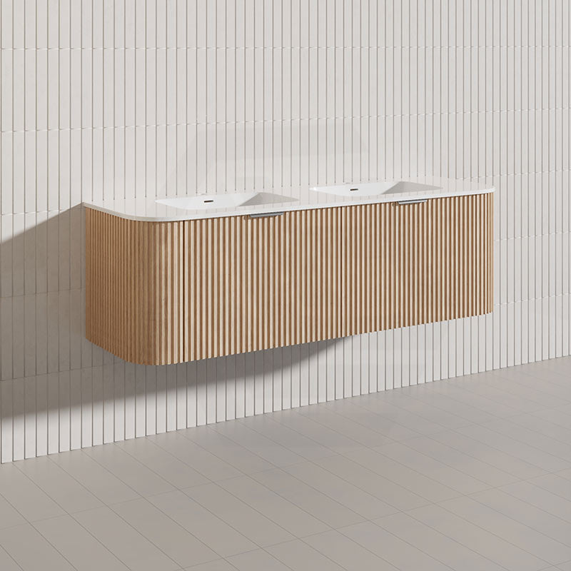 Infinity RIO 1500mm 2-Drawer- Hettich Drawer Runner Bathroom Linear Surface Vanity Wall Hung Single/Double Bowls Plywood Multi-Colour Cabinet ONLY & Vanity Top Available