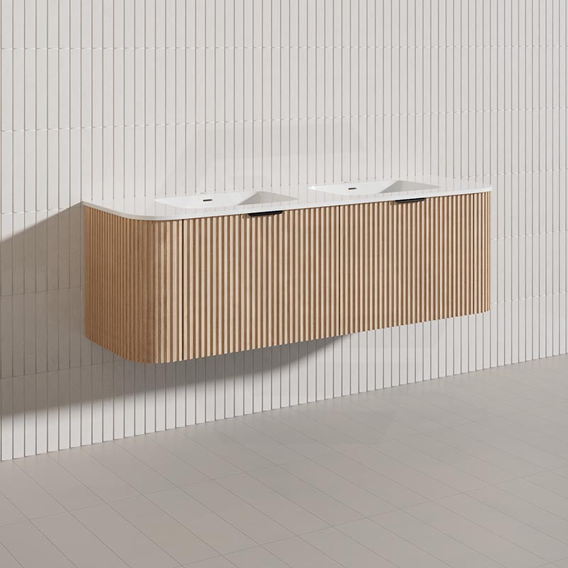Infinity RIO 1500mm 2-Drawer- Hettich Drawer Runner Bathroom Linear Surface Vanity Wall Hung Single/Double Bowls Plywood Multi-Colour Cabinet ONLY & Vanity Top Available