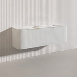 RIO 600-1800mm Bathroom Linear Surface Vanity Wall Hung Single/Double Bowls Plywood White Cabinet ONLY & Vanity Top Available