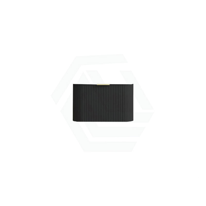 RIO 600-1800mm Bathroom Linear Surface Vanity Wall Hung Single/Double Bowl Plywood Black Cabinet ONLY & Stone Top Available