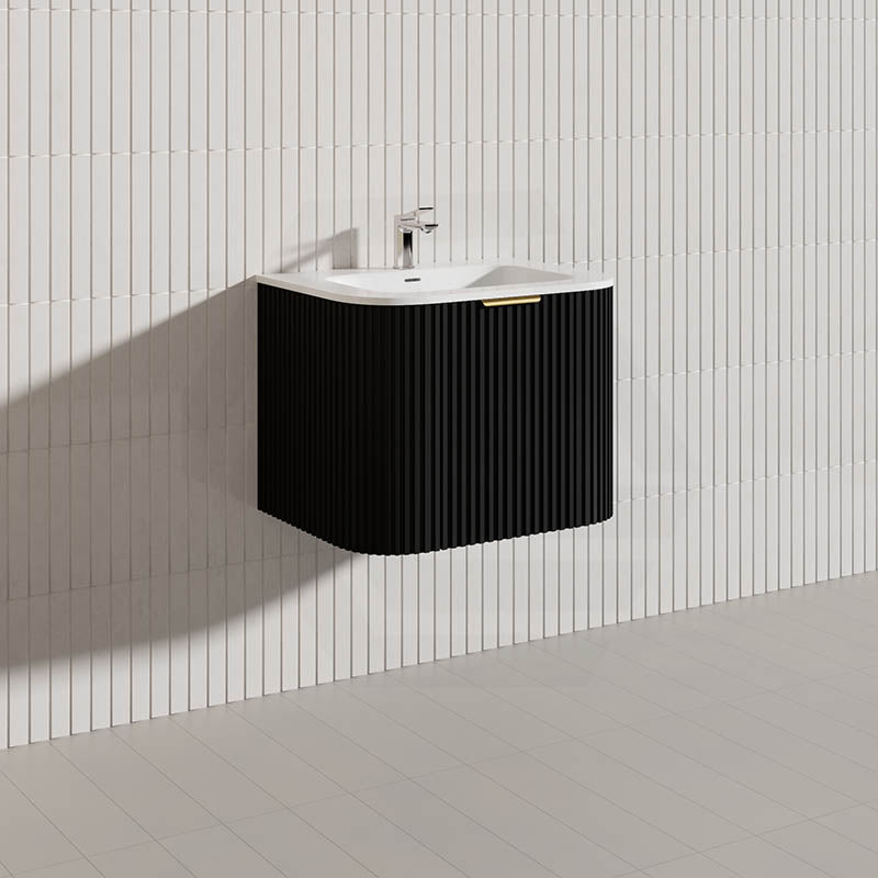 Infinity RIO 600mm 1-Door Right Hinged Bathroom Linear Surface Vanity Wall Hung Single Bowl Plywood Multi-Colour Cabinet ONLY & Vanity Top Available