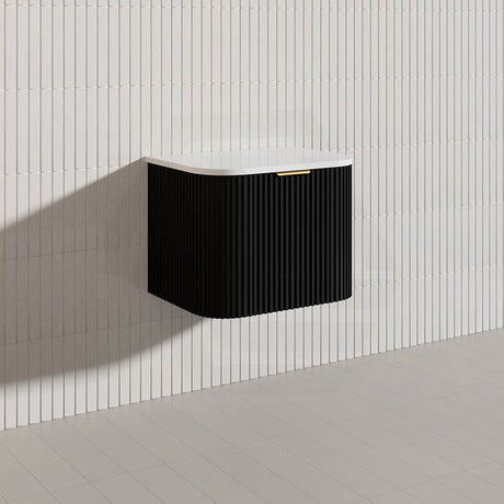Infinity RIO 600mm 1-Door Right Hinged Bathroom Linear Surface Vanity Wall Hung Single Bowl Plywood Multi-Colour Cabinet ONLY & Vanity Top Available