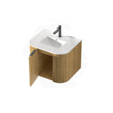 RIO 600-1500mm Bathroom Linear Surface Vanity Wall Hung Single/Double Bowl Plywood Timber Oak Cabinet ONLY & Stone Top Available