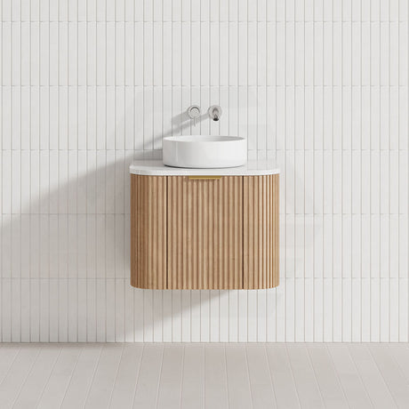 RIO 600-1500mm Bathroom Linear Surface Vanity Wall Hung Single/Double Bowl Plywood Timber Oak Cabinet ONLY & Vanity Top Available