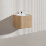 Infinity RIO 600mm 1-Door Right Hinged Bathroom Linear Surface Vanity Wall Hung Single Bowl Plywood Multi-Colour Cabinet ONLY & Vanity Top Available