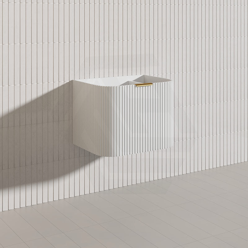 Infinity RIO 600mm 1-Door Right Hinged Bathroom Linear Surface Vanity Wall Hung Single Bowl Plywood Multi-Colour Cabinet ONLY & Vanity Top Available