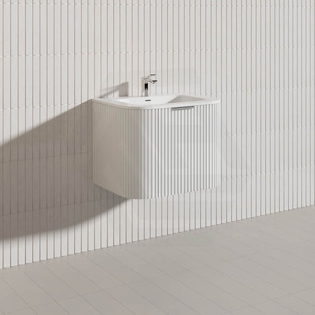 Infinity RIO 600mm 1-Door Right Hinged Bathroom Linear Surface Vanity Wall Hung Single Bowl Plywood Multi-Colour Cabinet ONLY & Vanity Top Available