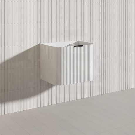Infinity RIO 600mm 1-Door Right Hinged Bathroom Linear Surface Vanity Wall Hung Single Bowl Plywood Multi-Colour Cabinet ONLY & Vanity Top Available