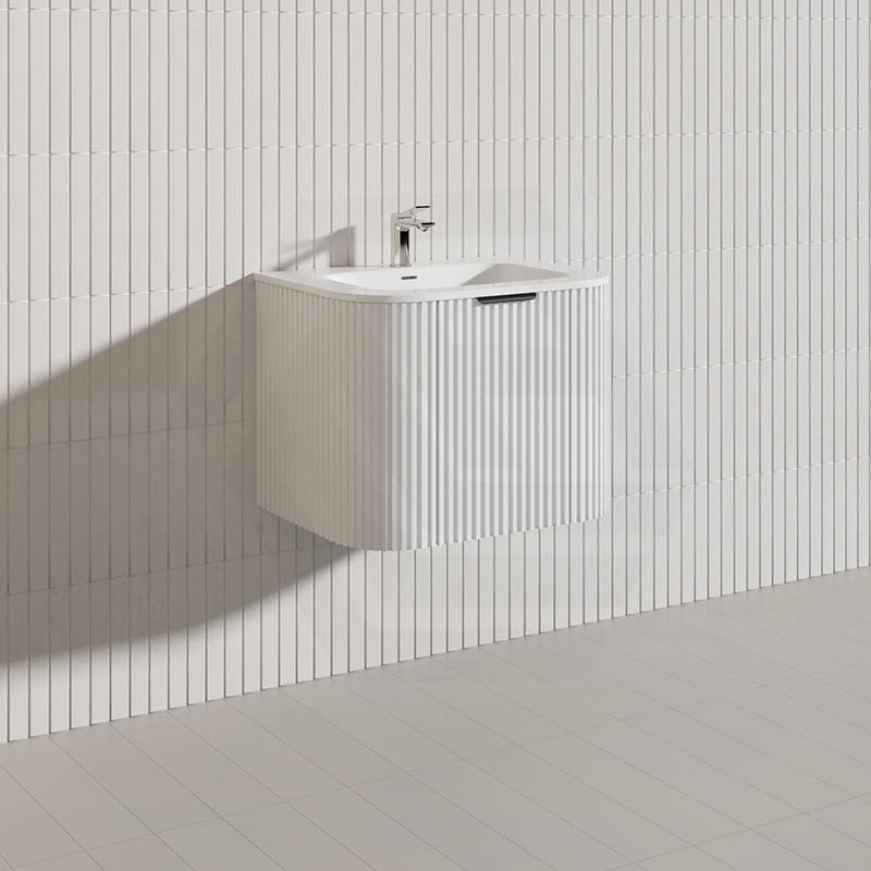 Infinity RIO 600mm 1-Door Right Hinged Bathroom Linear Surface Vanity Wall Hung Single Bowl Plywood Multi-Colour Cabinet ONLY & Vanity Top Available