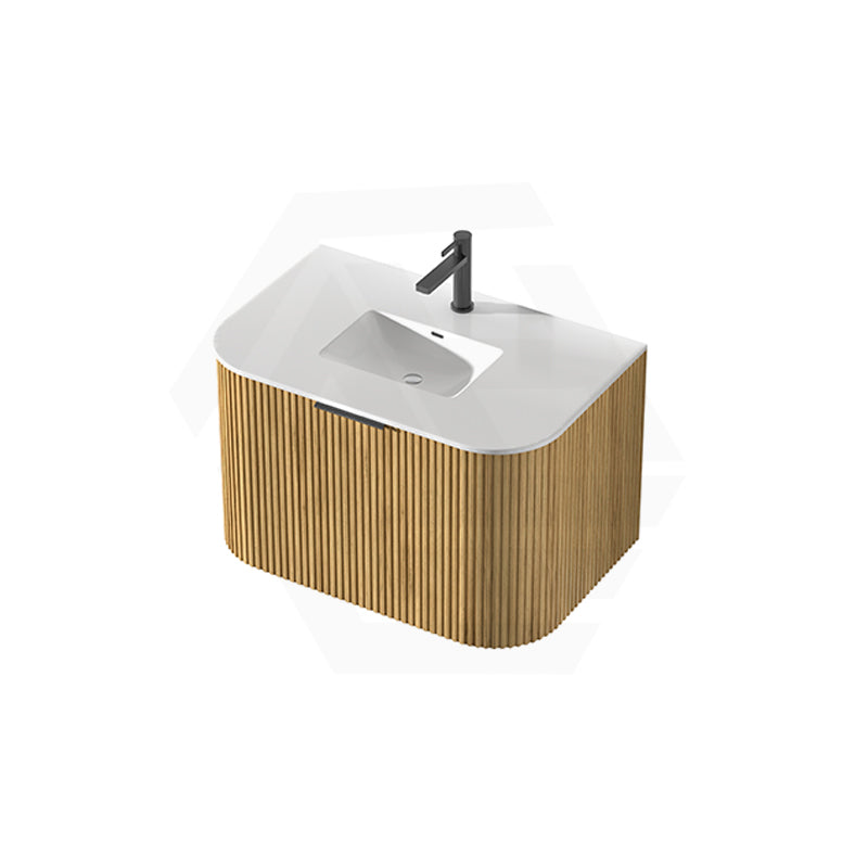 RIO 600-1500mm Bathroom Linear Surface Vanity Wall Hung Single/Double Bowl Plywood Timber Oak Cabinet ONLY & Stone Top Available