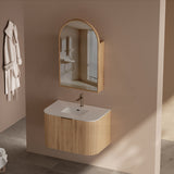 RIO 600-1500mm Bathroom Linear Surface Vanity Wall Hung Single/Double Bowl Plywood Timber Oak Cabinet ONLY & Stone Top Available