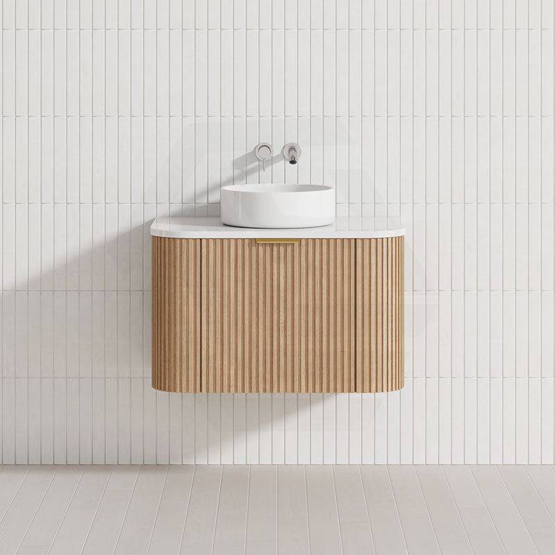 RIO 600-1500mm Bathroom Linear Surface Vanity Wall Hung Single/Double Bowl Plywood Timber Oak Cabinet ONLY & Vanity Top Available