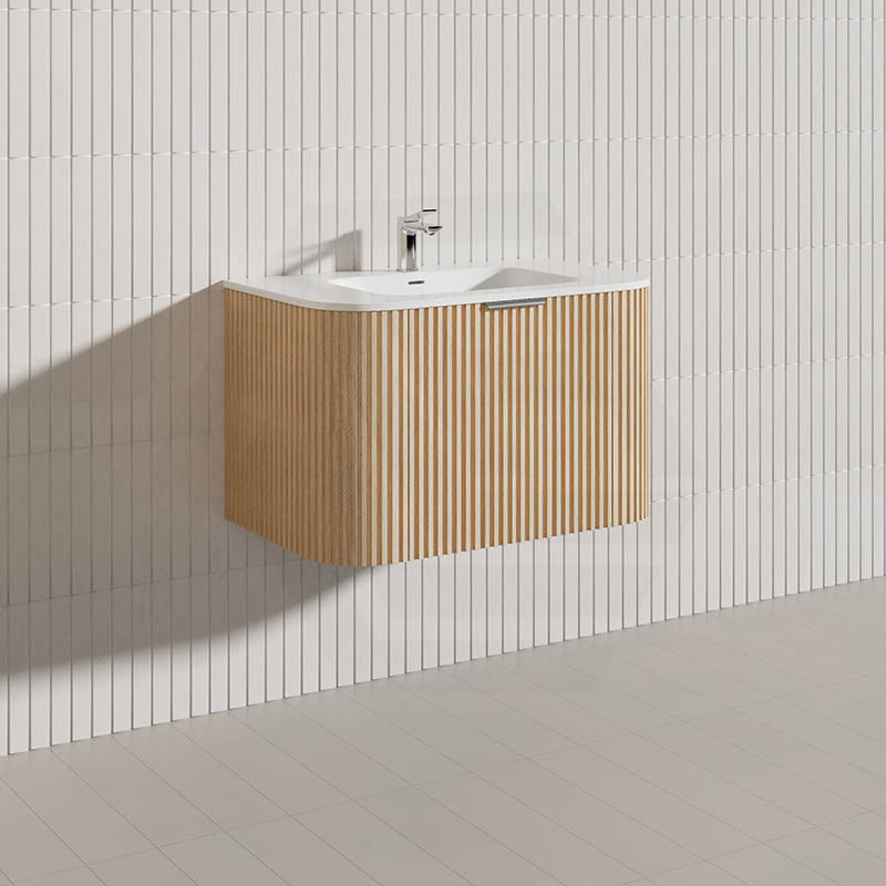 Infinity RIO 750mm 1-Door Right Hinged Bathroom Linear Surface Vanity Wall Hung Single Bowl Plywood Multi-Colour Cabinet ONLY & Vanity Top Available