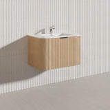 Infinity RIO 750mm 1-Door Right Hinged Bathroom Linear Surface Vanity Wall Hung Single Bowl Plywood Multi-Colour Cabinet ONLY & Vanity Top Available