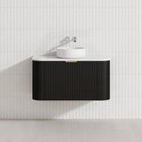 RIO 600-1800mm Bathroom Linear Surface Vanity Wall Hung Single/Double Bowl Plywood Black Cabinet ONLY & Vanity Top Available