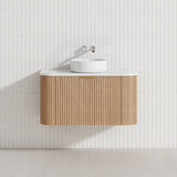 RIO 600-1500mm Bathroom Linear Surface Vanity Wall Hung Single/Double Bowl Plywood Timber Oak Cabinet ONLY & Vanity Top Available