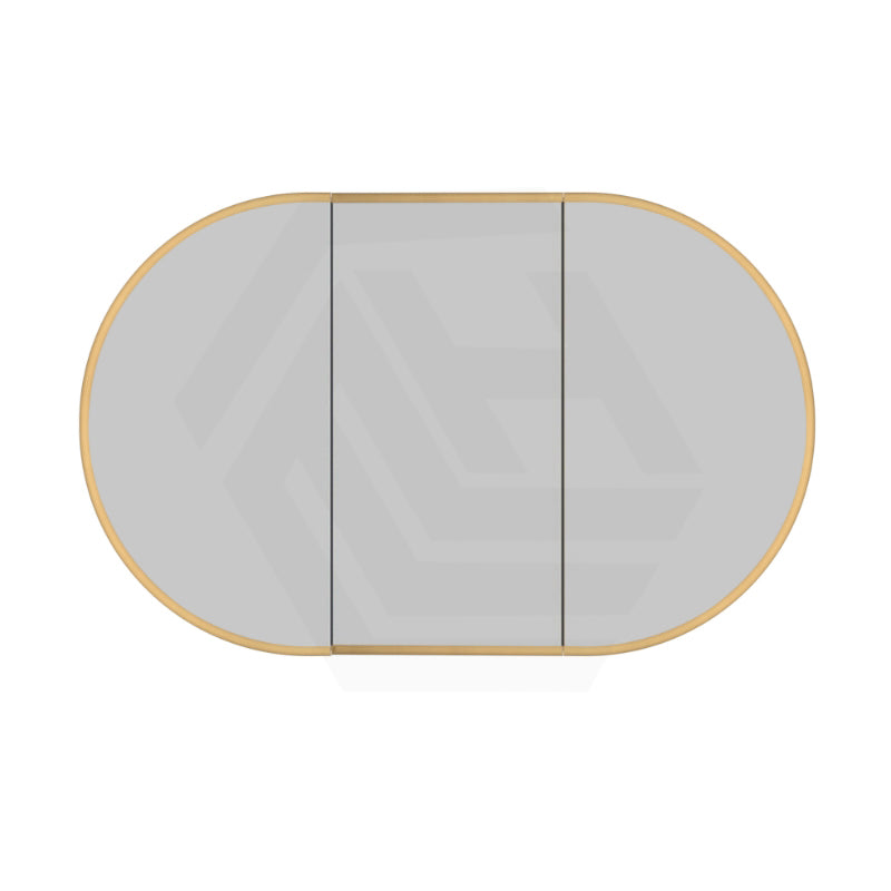 Rosy 750/900/1200/1500mm Oval Wall Hung Plywood Shaving Cabinet Variant Colour Available
