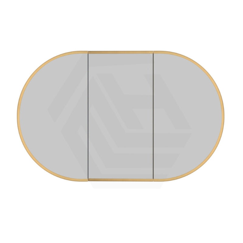 Rosy 750/900/1200/1500mm Oval Wall Hung Plywood Shaving Cabinet Variant Colour Available