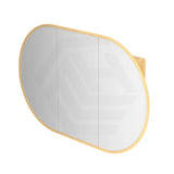 Rosy 750/900/1200/1500mm Oval Wall Hung Plywood Shaving Cabinet Variant Colour Available