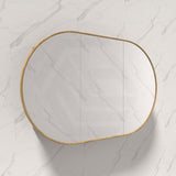 Rosy 750/900/1200/1500mm Oval Wall Hung Plywood Shaving Cabinet Variant Colour Available