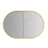 Rosy 750/900/1200/1500mm Oval Wall Hung Plywood Shaving Cabinet Variant Colour Available