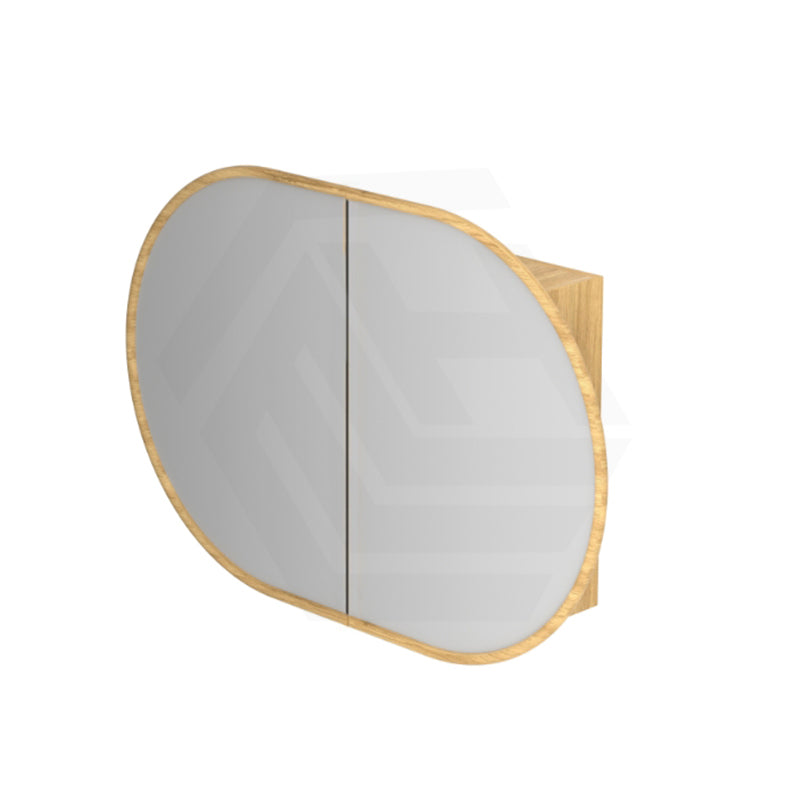 Rosy 750/900/1200/1500mm Oval Wall Hung Plywood Shaving Cabinet Variant Colour Available